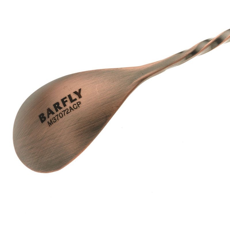 Barfly Bar Spoon with Strainer End, 15 3/4" (40.0 Cm), Antique Copper - Image 5